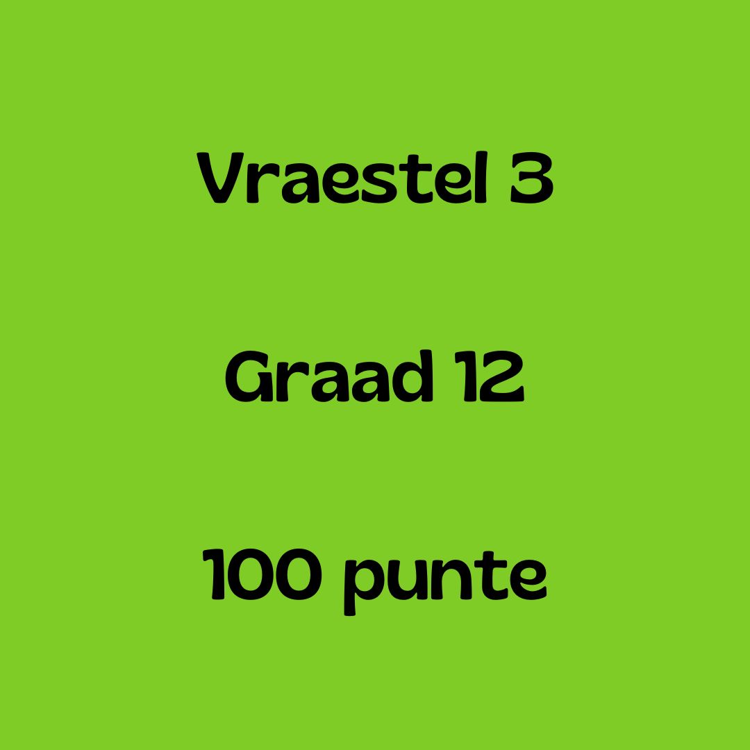 Graad 12 Afrikaans EAT Vraestel 3 2024 (uit 100)