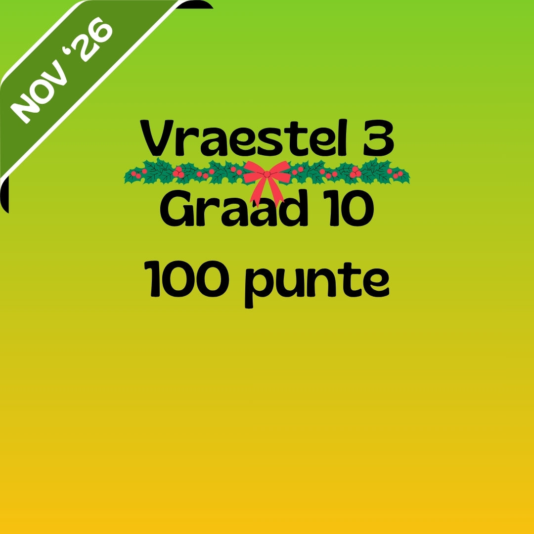 Graad 10 Afrikaans EAT November Vraestel 3 2026