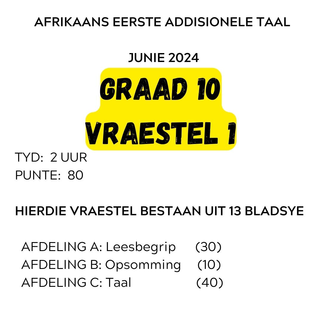 Graad 10 Afrikaans EAT Junie Vraestel 1 2024 (uit 80)