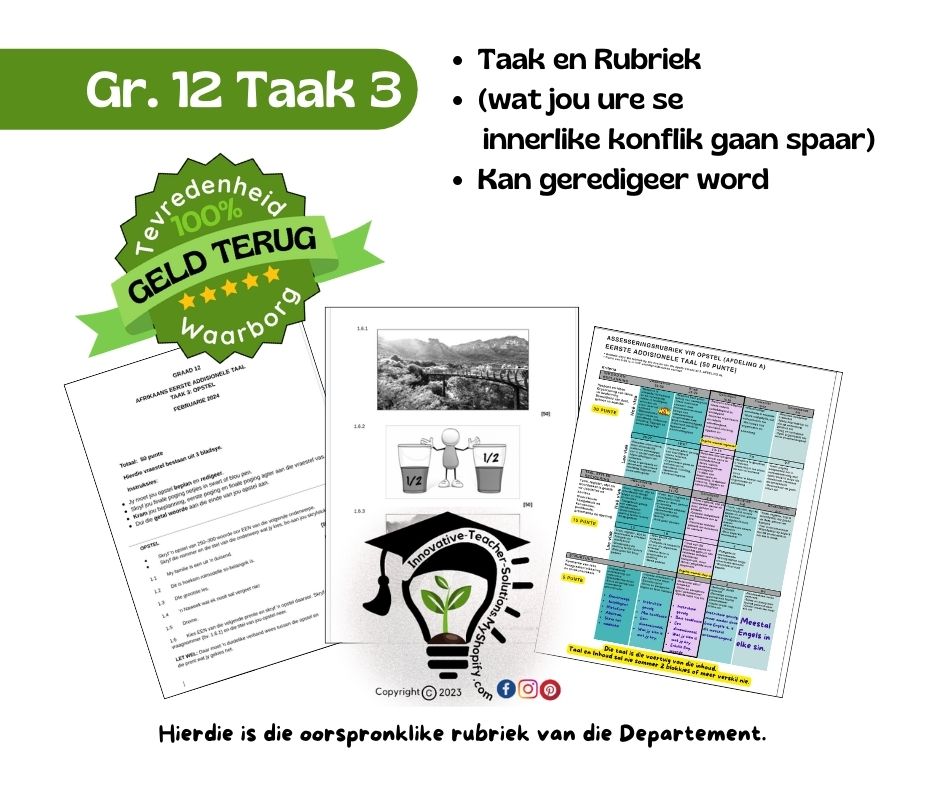 Graad 12 Afrikaans EAT Taak 3 2024