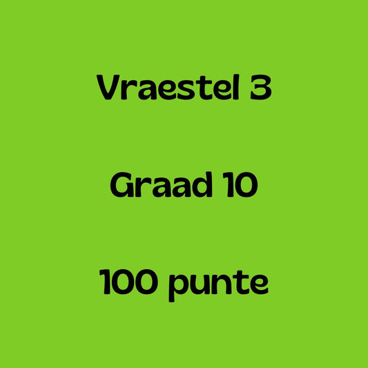 Graad 10 Afrikaans EAT Vraestel 3 2024 (uit 100)