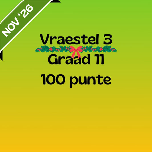 Graad 11 Afrikaans EAT November Vraestel 3 2026