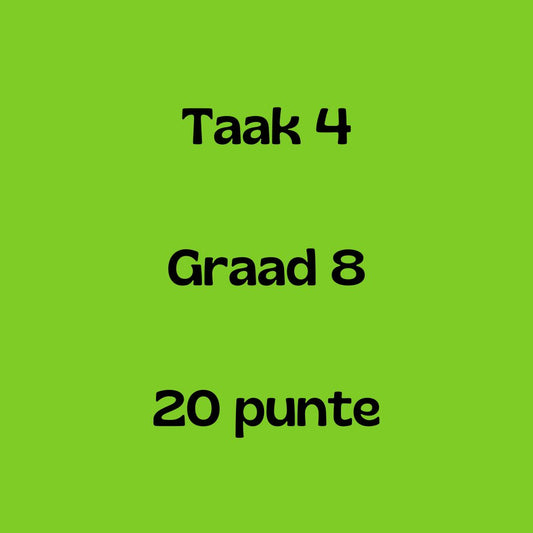 Graad 8 Afrikaans EAT Taak 4 2024