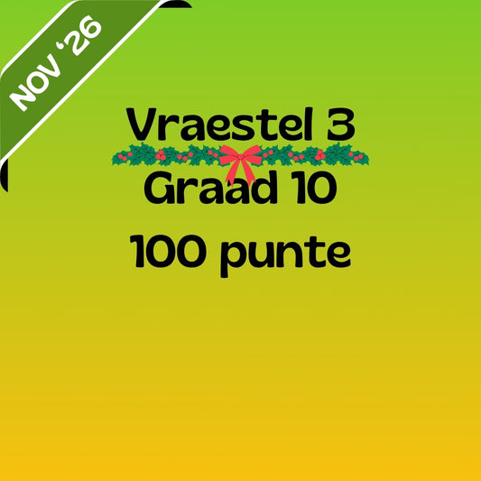 Graad 10 Afrikaans EAT November Vraestel 3 2026